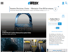 Tablet Screenshot of eweek.com